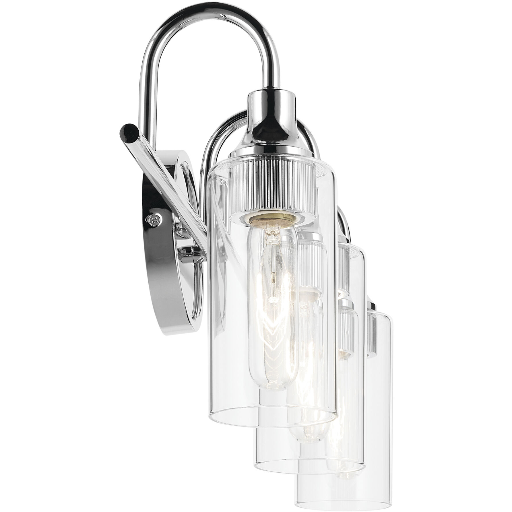 Kavi 3 Light 23 inch Chrome Vanity Light Wall Light