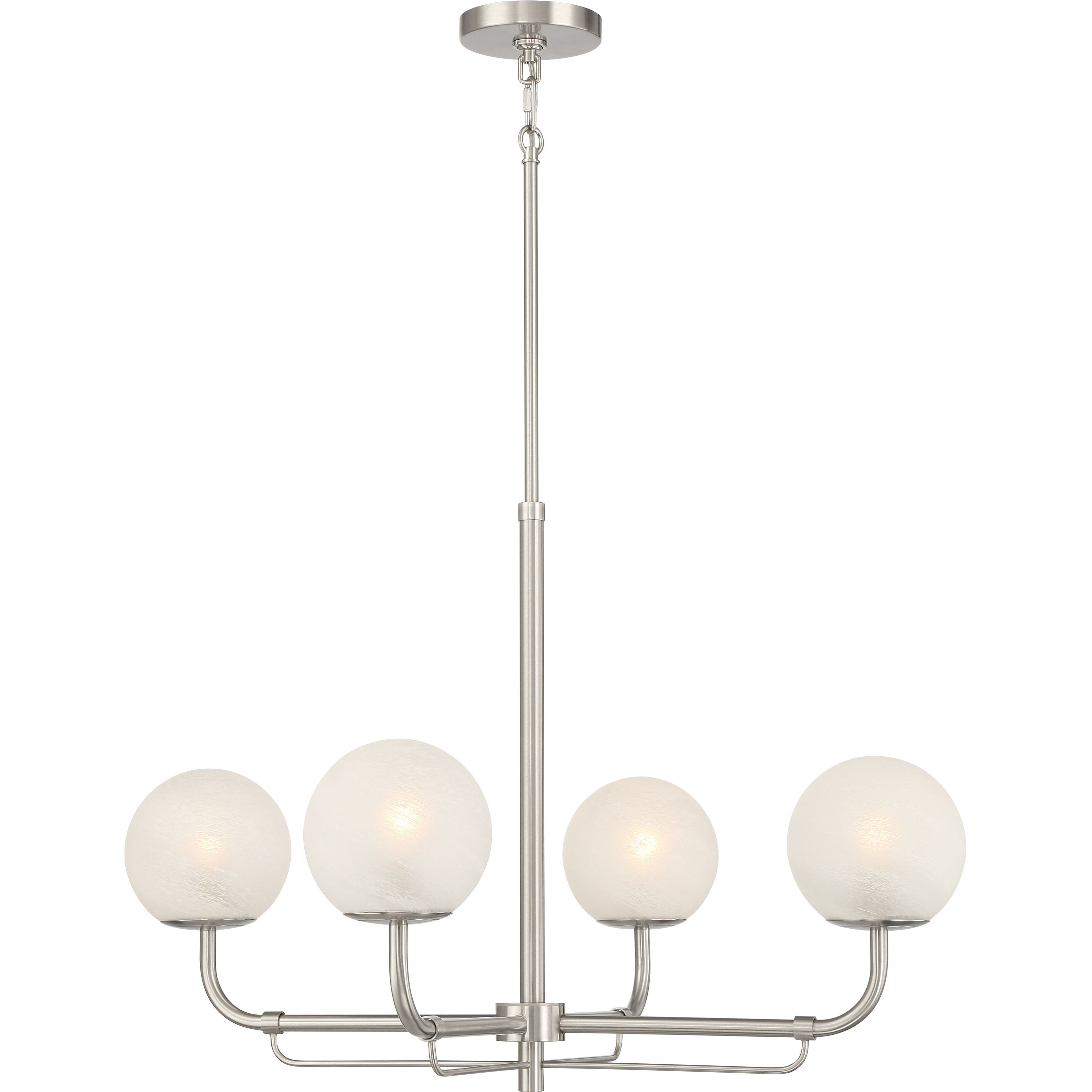 Whitehall 4 Light 30 inch Brushed Nickel Chandelier Ceiling Light