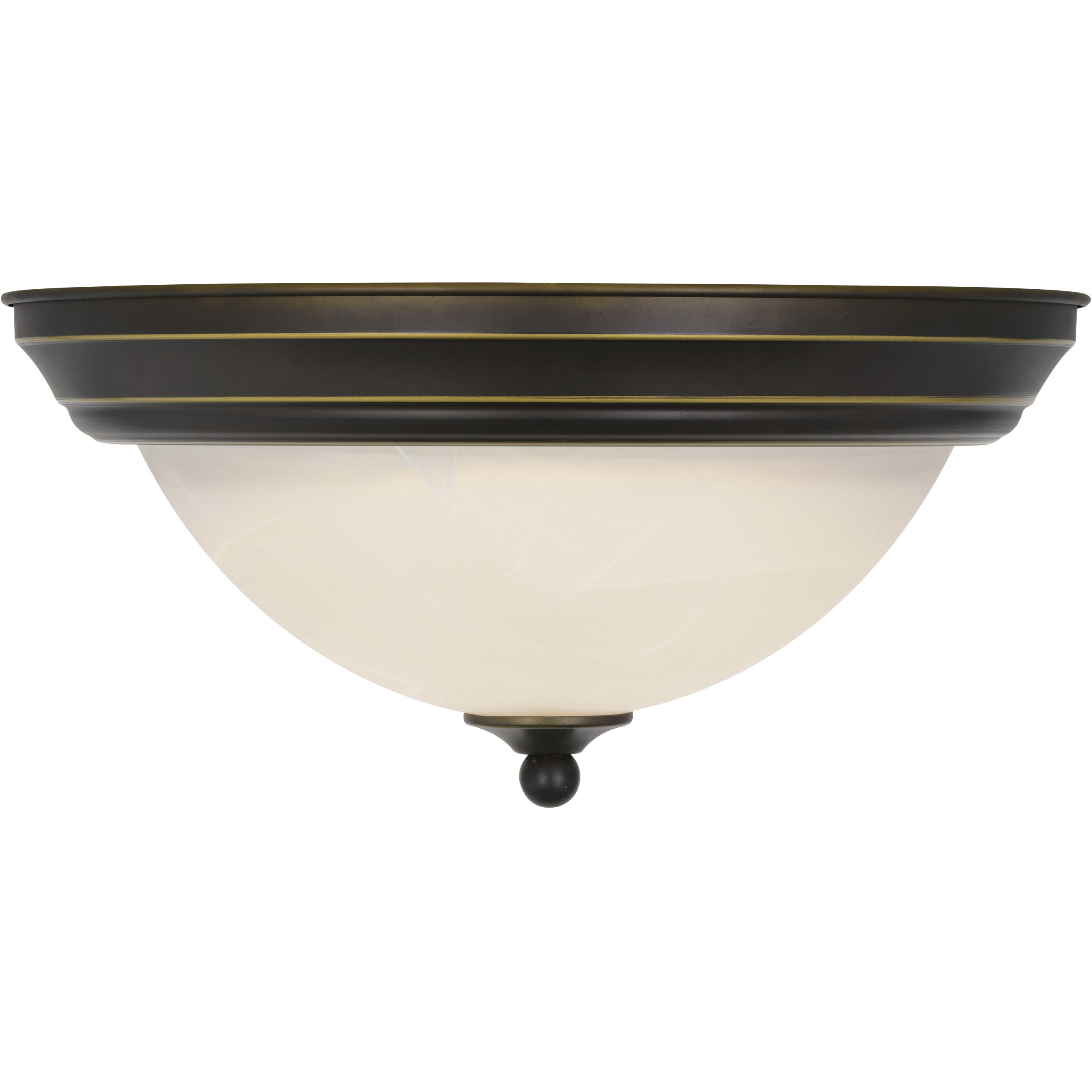Stevens LED 15 inch Vintage Bronze Flush Mount Ceiling Light