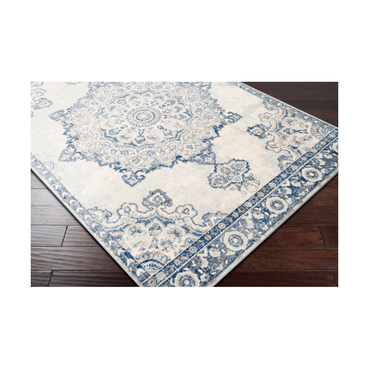 Monaco 36 X 24 inch Navy/Medium Gray/Cream/Silver Gray/Khaki Rugs in 2 x 3