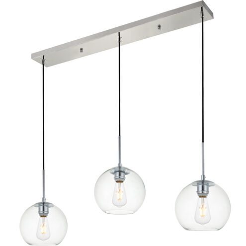 Baxter 3 Light 36 inch Chrome Pendant Ceiling Light
