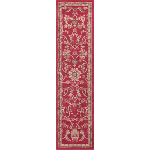Musetta 89 X 24 inch Brick Red Rug, Runner