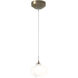 Ume 1 Light 6.2 inch Soft Gold Mini Pendant Ceiling Light in Frosted
