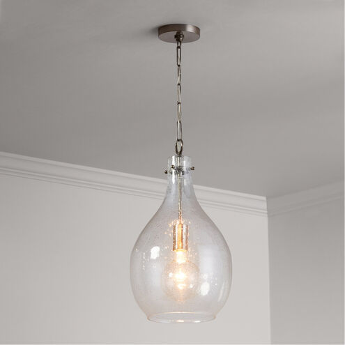 Rabun 1 Light 12 inch Brushed Pewter Pendant Ceiling Light in Polished Pewter