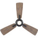 Mykonos 3 52 inch Oil Rubbed Bronze and Barn Wood with Barn Wood Blades Downrod Ceiling Fan in 2700K, Oil Rubbed Bronze Barn Wood