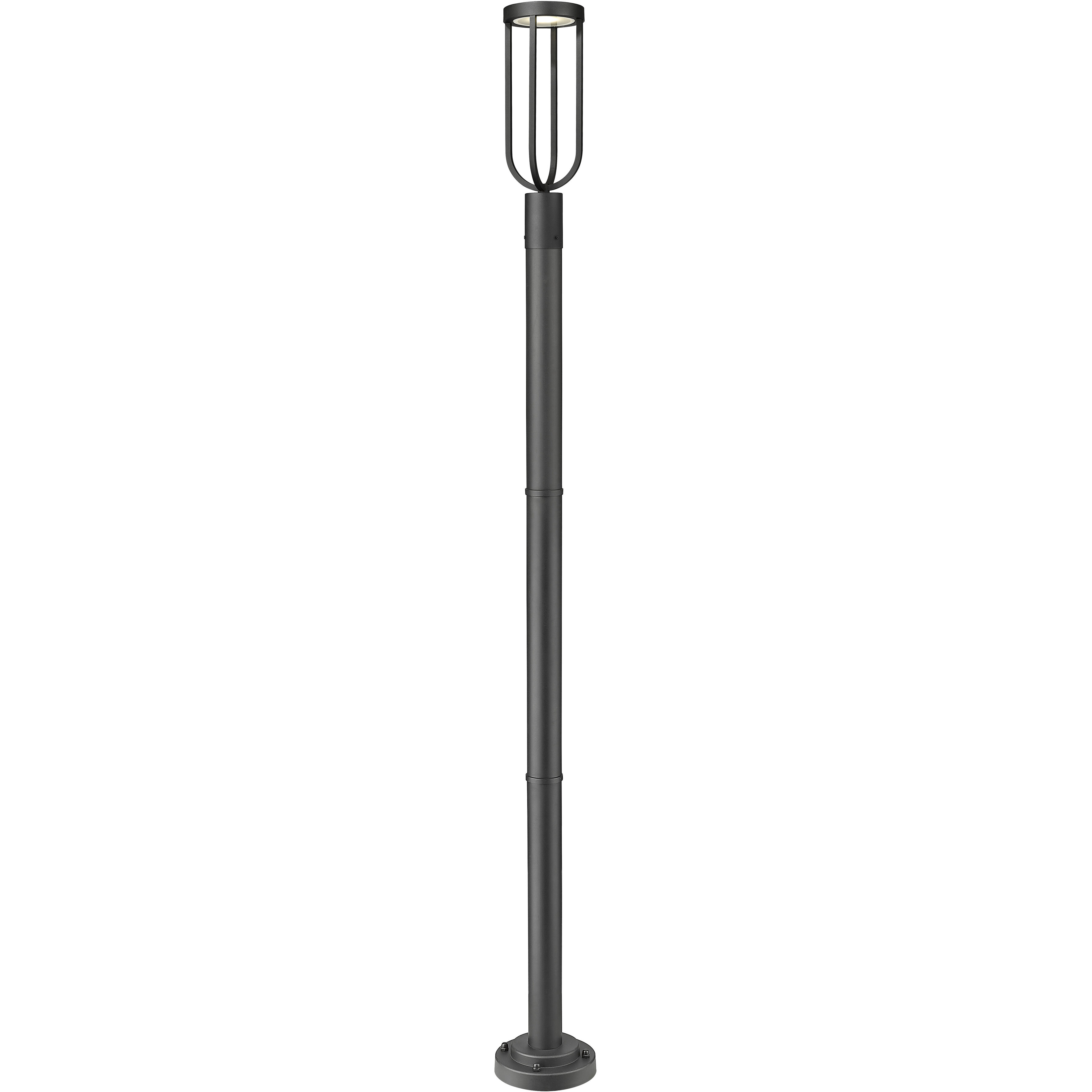 Leland LED 91.75 inch Sand Black Outdoor Post Mounted Fixture
