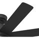 Brazos 52 inch Matte Black Outdoor Ceiling Fan