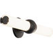 Juliet LED 20 inch Black Bath Vanity & Wall Light, dweLED