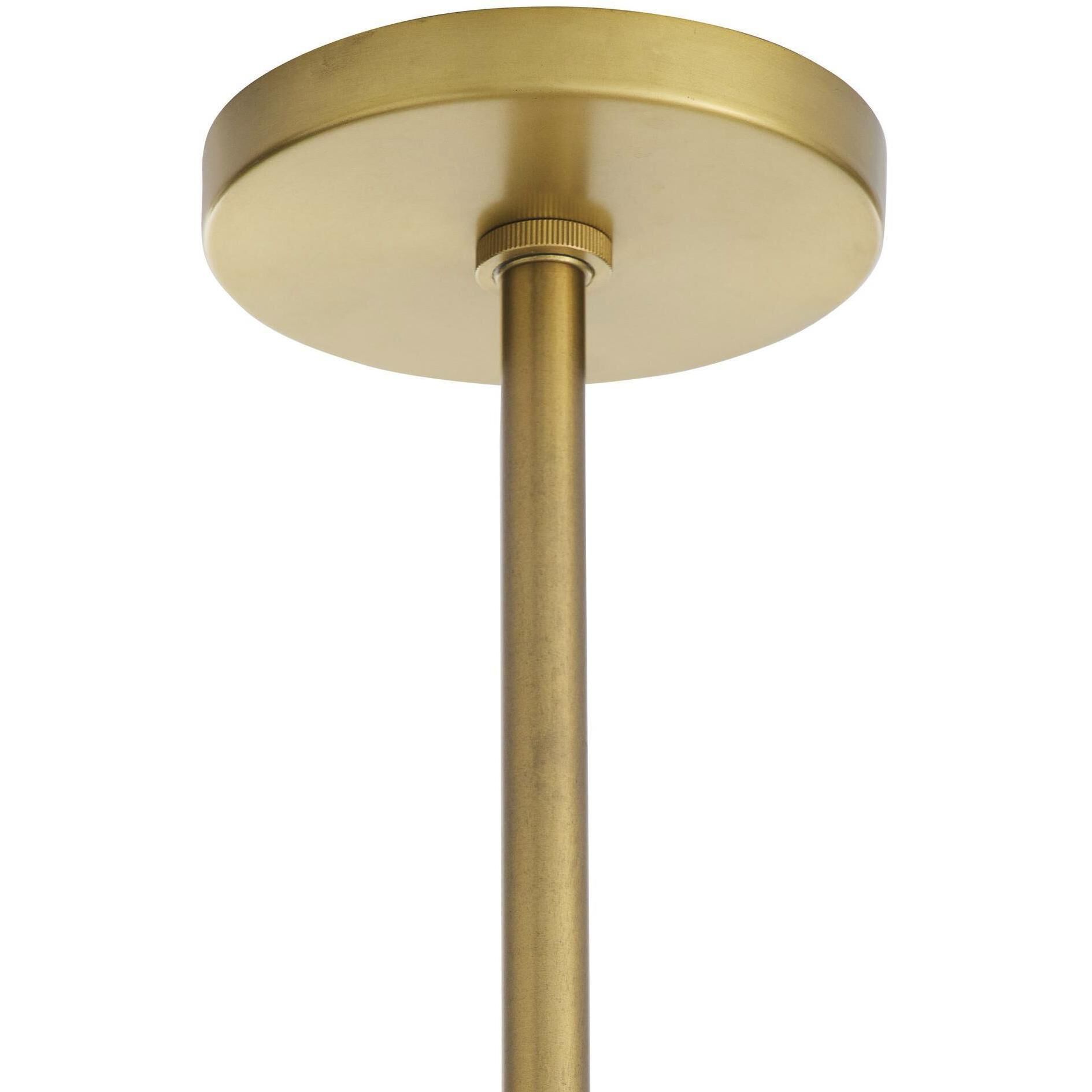 Leon 7 Light 38 inch Antique Brass Chandelier Ceiling Light, Large