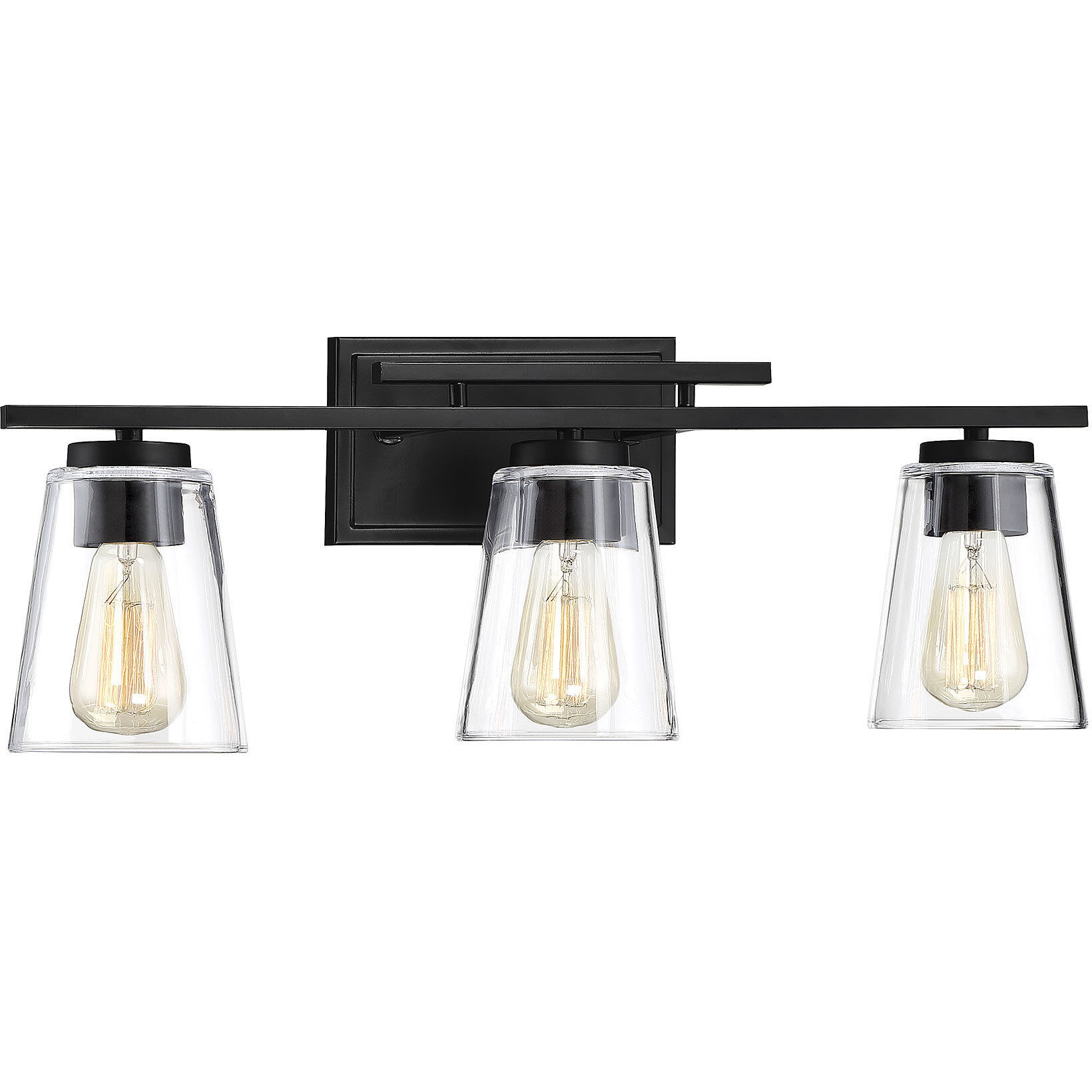 Calhoun 3 Light 24 inch Black Bathroom Vanity Light Wall Light, Essentials