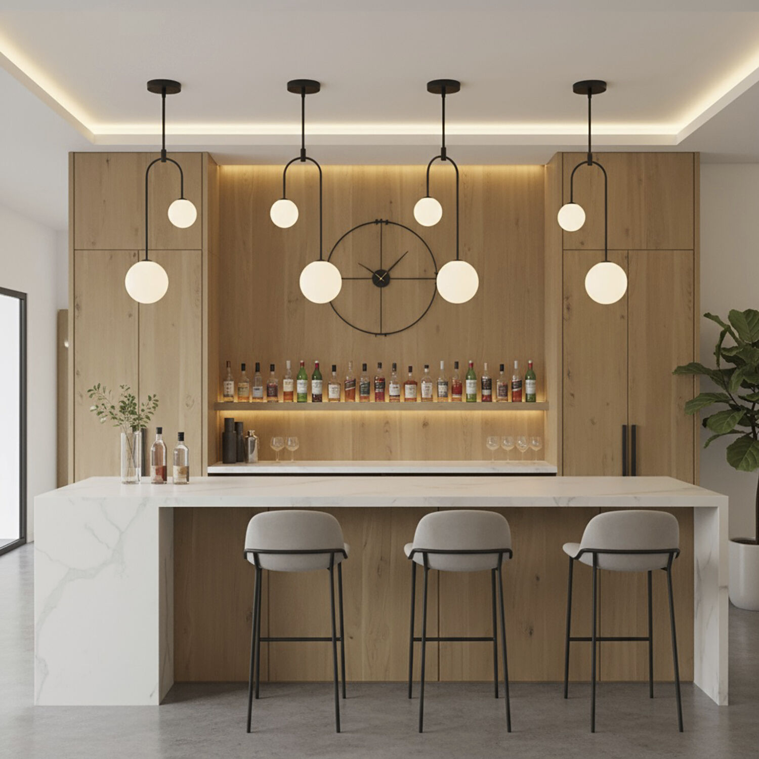 Comet LED 10 inch Semi Matte Black Pendant Ceiling Light