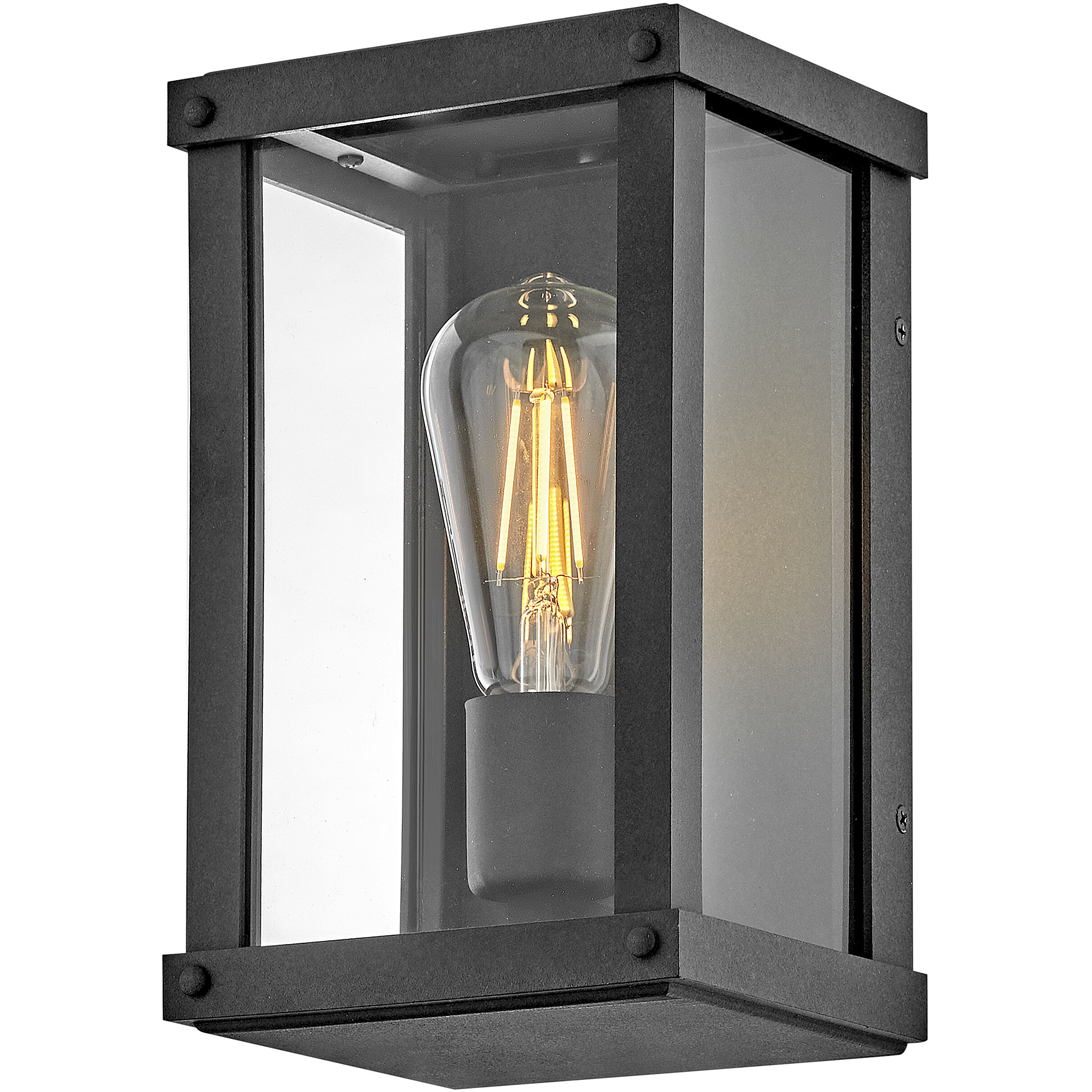 Beckham Outdoor Wall Mount Lantern in Aged Zinc