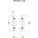 Kiera 1 Light 4 inch Black Wall Light