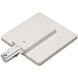 Aaliyah 1 Light White Track Ceiling Light, with Canopy