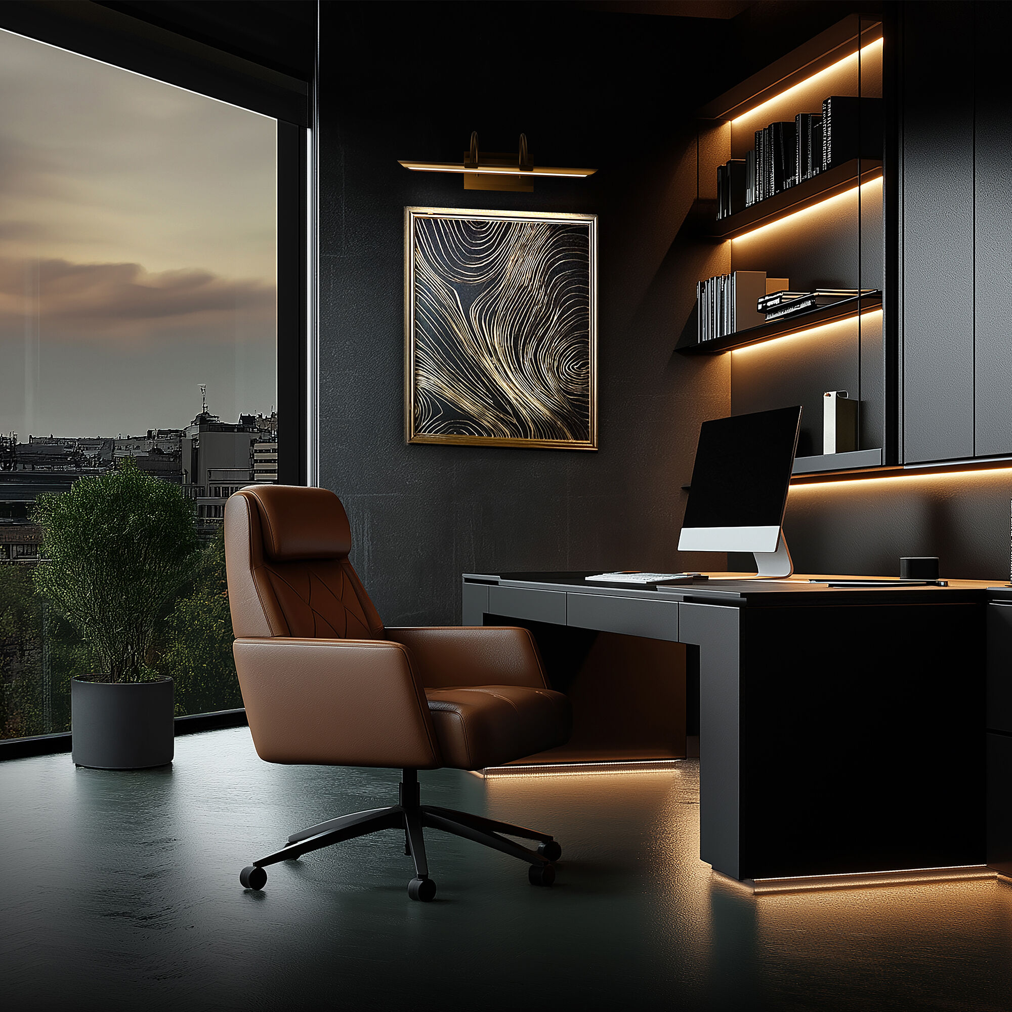 Ansel Indoor Wall Lighting in 2700K, Aged Brass