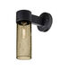 Juni 1 Light 12 inch Black Outdoor Sconce in Latte Bubble Glass, Incandescent