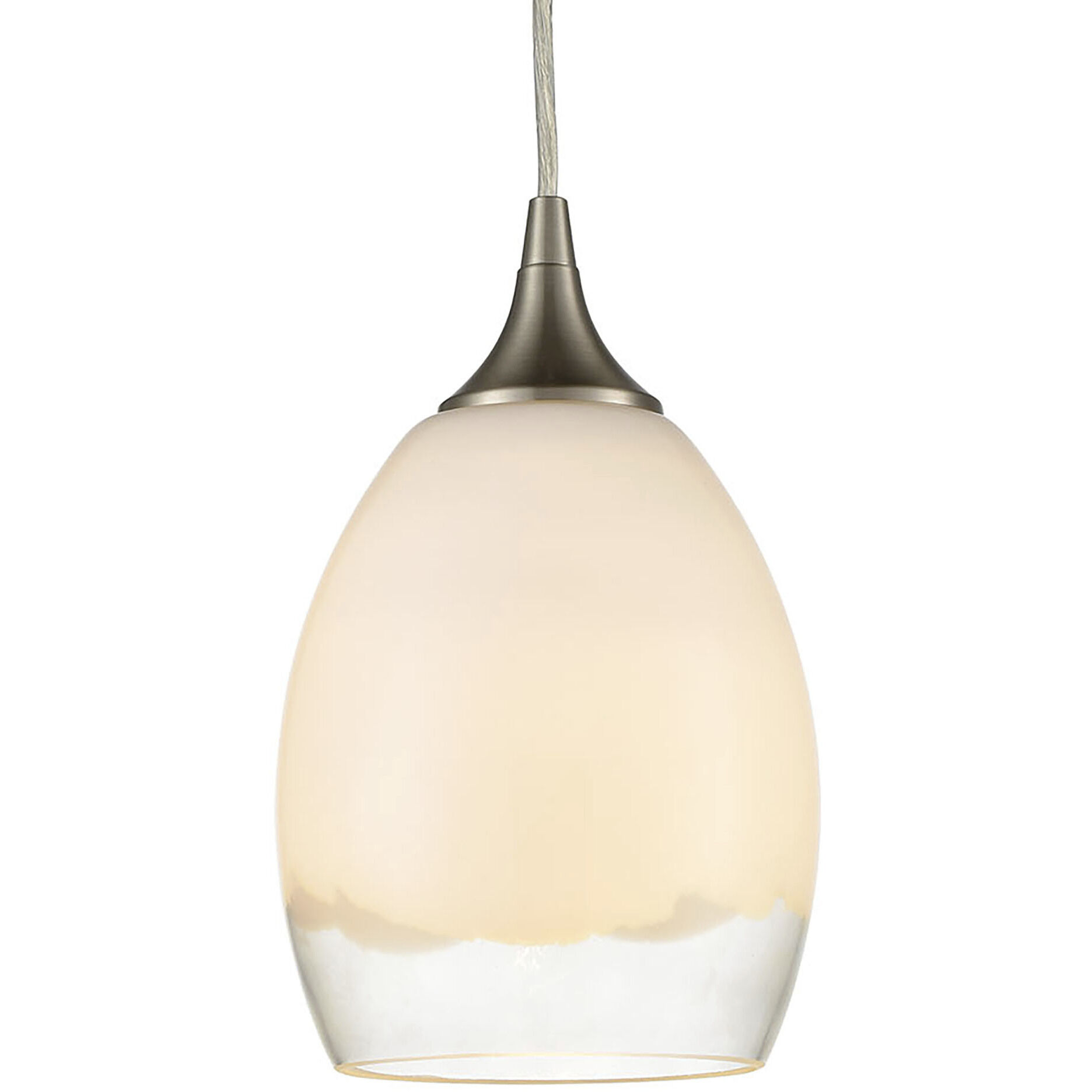 Cirrus 1 Light 6 inch Satin Nickel Pendant Ceiling Light