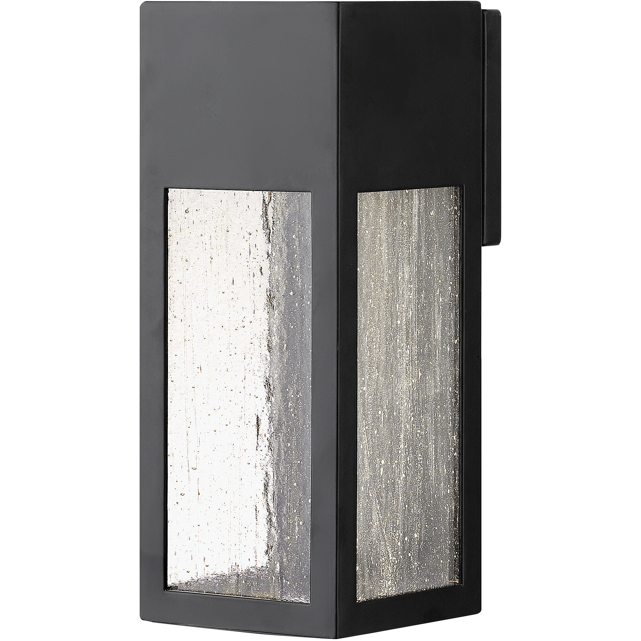Rook LED 12 inch Satin Black Outdoor Wall Mount Lantern, Medium