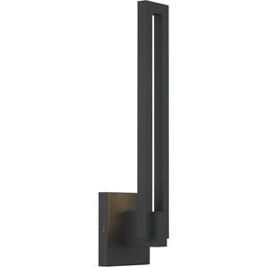Music LED 18 inch Sand Coal Outdoor Wall Mount