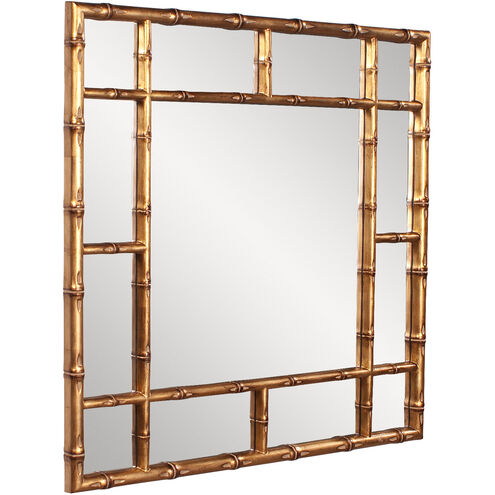 Bamboo 40 X 40 inch Country Gold Wall Mirror