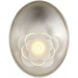 Barbara Barry Petaluma LED 5.25 inch Matte White and Burnished Silver Leaf ADA Reflector Sconce Wall Light