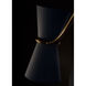 Gable 6 Light 24.25 inch Antique Natural Brass Pendant Ceiling Light in Storm Blue