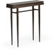 Wick 30 X 8.5 inch Bronze Console Table in Maple Espresso