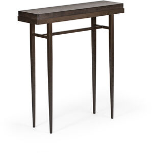 Wick 30 X 8.5 inch Bronze Console Table in Maple Espresso