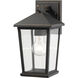 Beacon 1 Light 11.5 inch Oil Rubbed Bronze Outdoor Wall Light