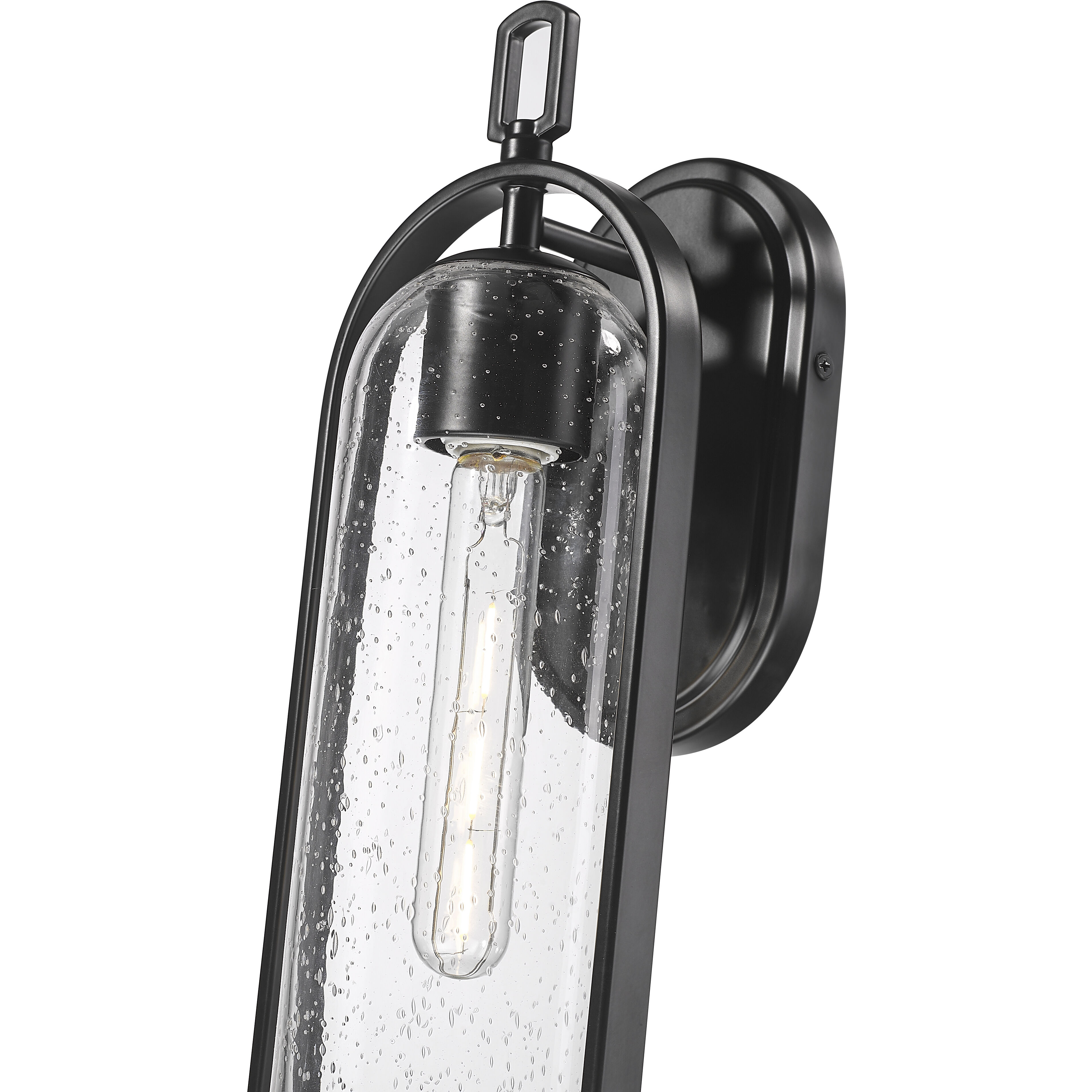 Luxio 1 Light 15.25 inch Powder Coated Black Outdoor Wall Sconce