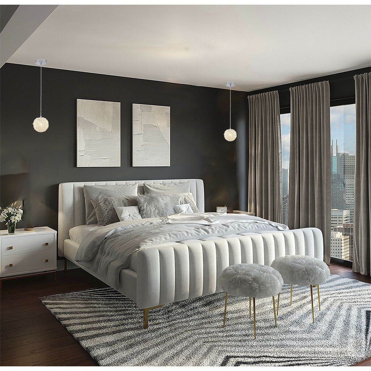 Canada Pendant Ceiling Light in Chrome