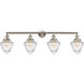 Franklin Restoration Bullet 4 Light 46 inch Brushed Satin Nickel Bath Vanity Light Wall Light