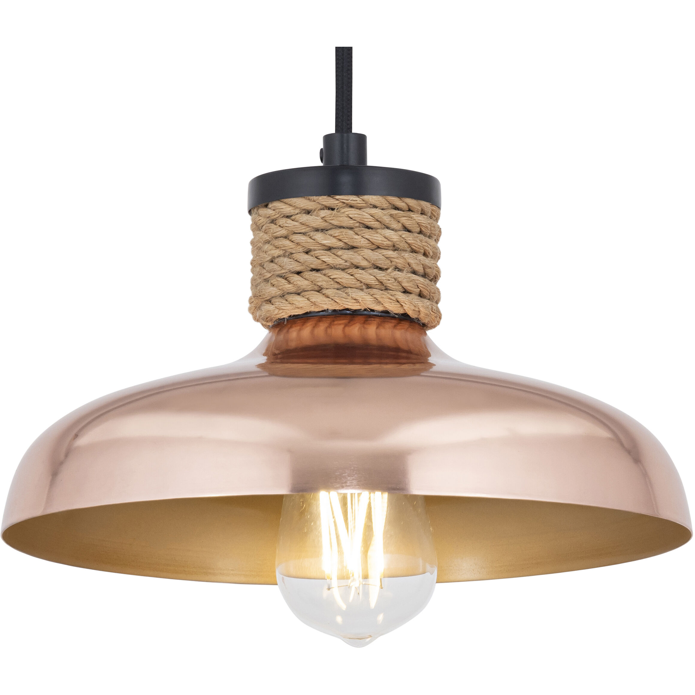 Bingham 1 Light 9.75 inch Copper Single Pendant Ceiling Light