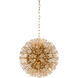 Wildwood 10 Light 20 inch Brass Plated/Clear Chandelier Ceiling Light, Small