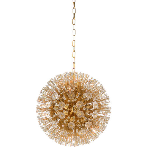 Wildwood 10 Light 20 inch Brass Plated/Clear Chandelier Ceiling Light, Small