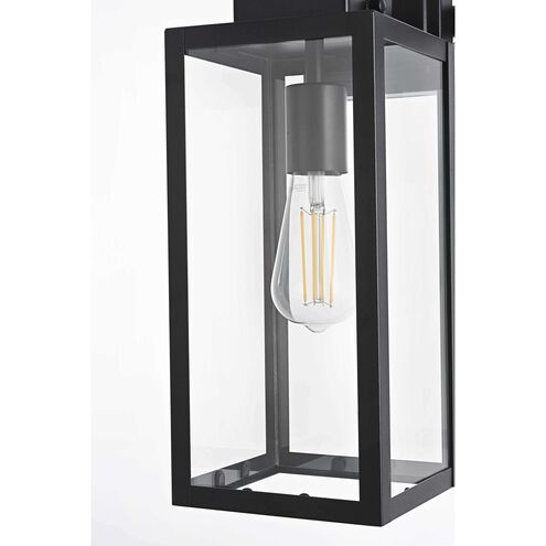 Hilton 1 Light 17.5 inch Black Outdoor Wall Sconce