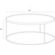 Thalia 35.5 X 15 inch Antique Brass Coffee Table