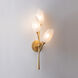 Aldean 3 Light 8.25 inch Vintage Gold Leaf Wall Sconce Wall Light