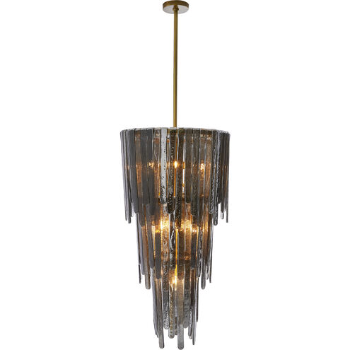 Raine 7 Light 21 inch Blue Smoke Luster Chandelier Ceiling Light