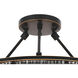 Bernardi 10 Light 31.5 inch Bronze Highlight Flush Mount Ceiling Light, Large