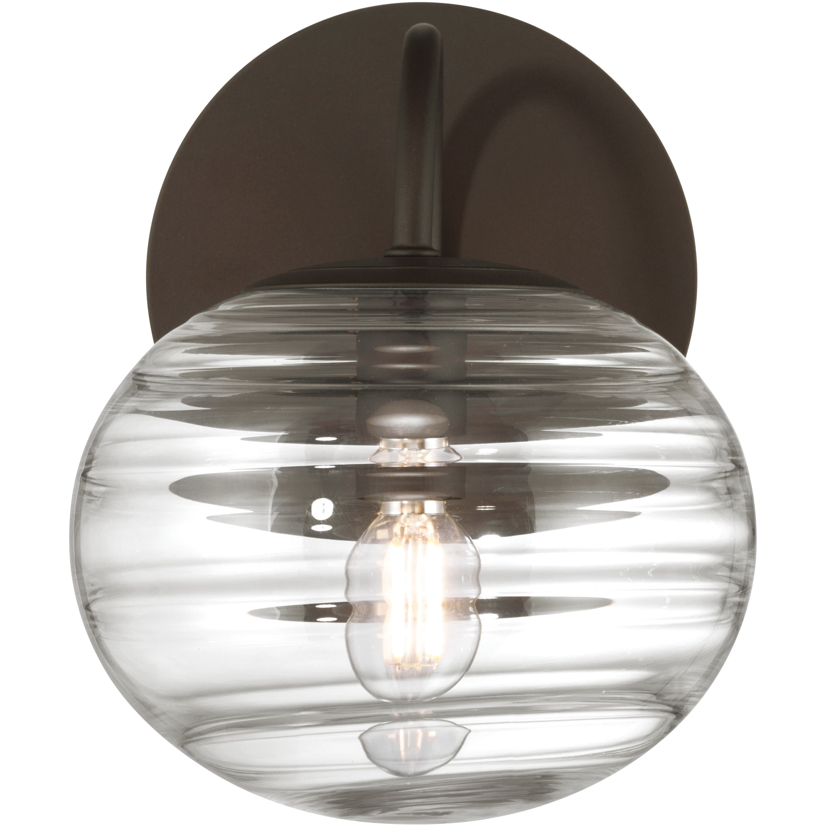 Lenora 1 Light 6.75 inch Dark Bronze Bath Sconce Wall Light