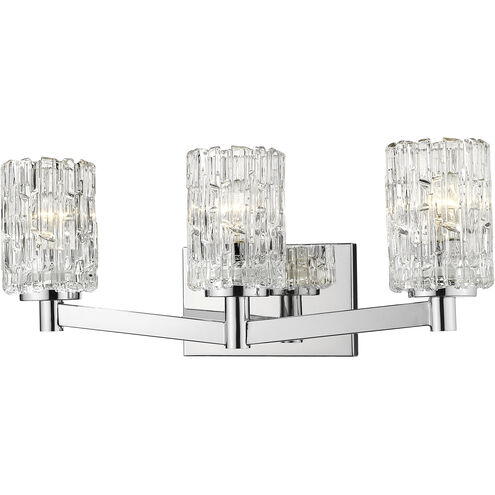 Aubrey 3 Light 22.5 inch Chrome Vanity Wall Light