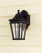 Quade 1 Light 12 inch Black Outdoor Wall Sconce