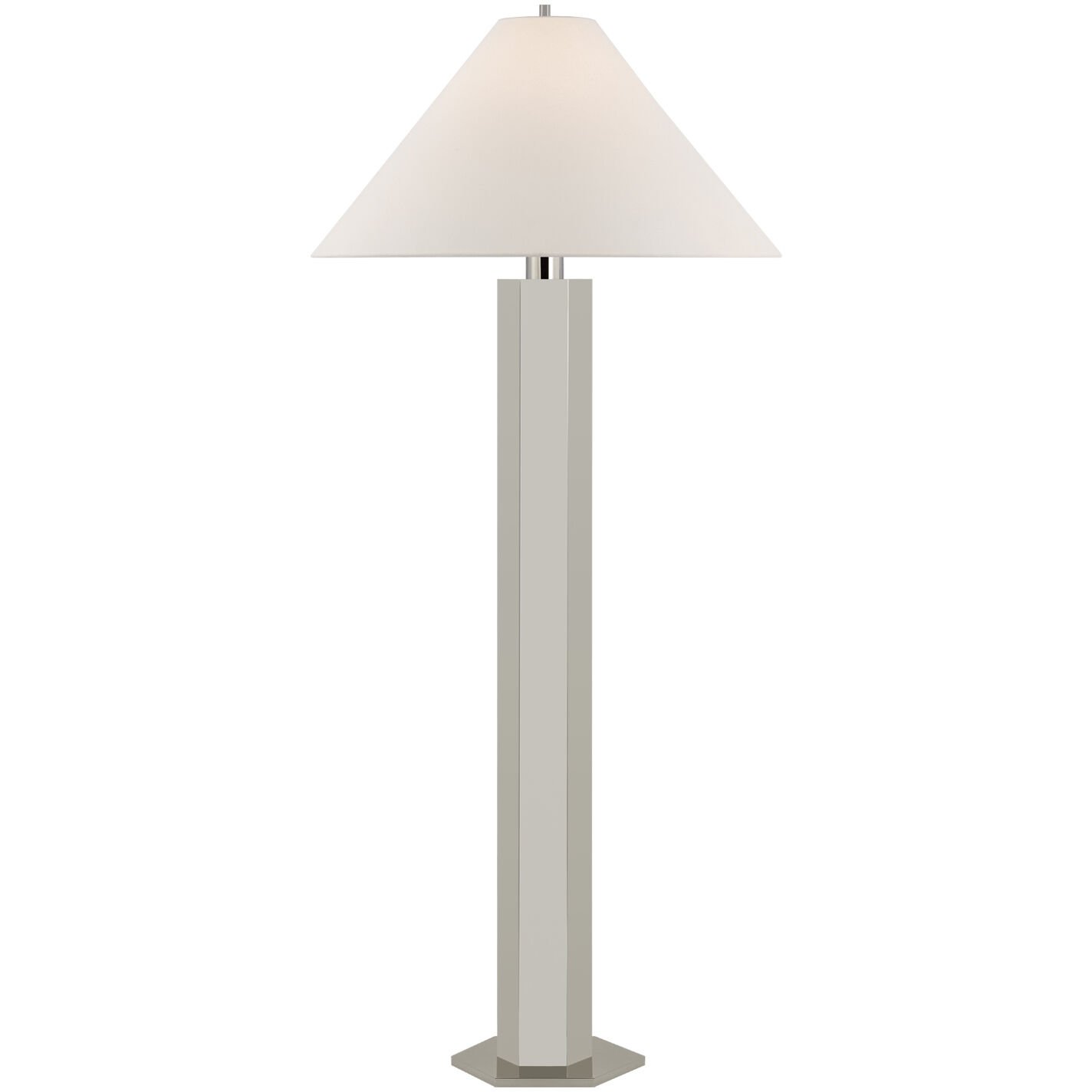 Paloma Contreras Olivier 66.5 inch 15.00 watt Polished Nickel Floor Lamp Portable Light, Large