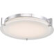 Matrix LED 13.8 inch Chrome Flush Mount Ceiling Light