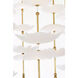 Barbara Barry Petaluma LED 60.25 inch Soft Lacquered Brass Cascading Linear Chandelier Ceiling Light