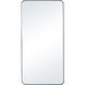 Glencoe 40 X 20 inch Matte Black Wall Mirror
