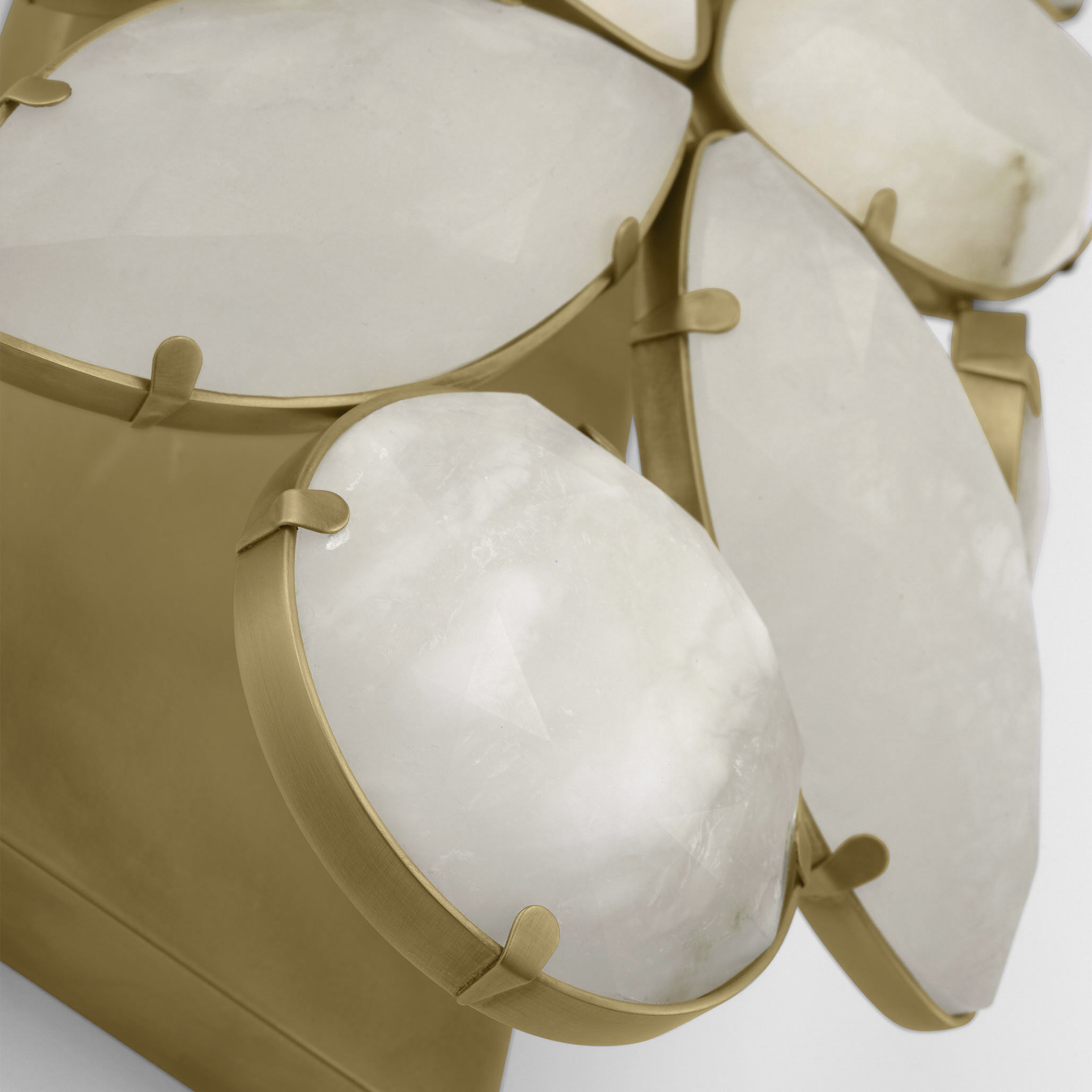 kate spade new york Lloyd Sconce Wall Light in Soft Brass, Alabaster