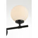 Ansley 3 Light 24 inch Black Bath Sconce Wall Light