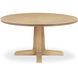 Charles 59.75 X 59.75 inch Natural Dining Table